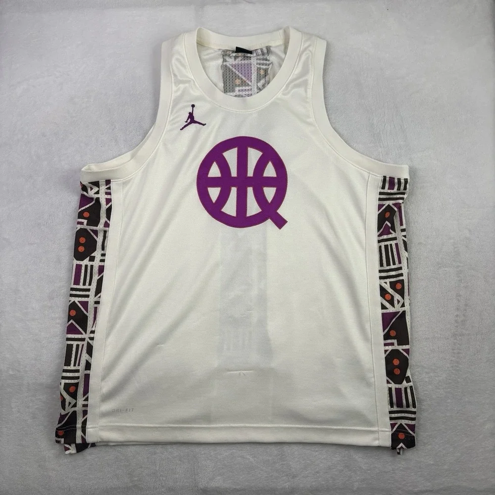 Jordan Brand Quai Air 54 Basketball Jersey Men's XXL Rare Multicolor